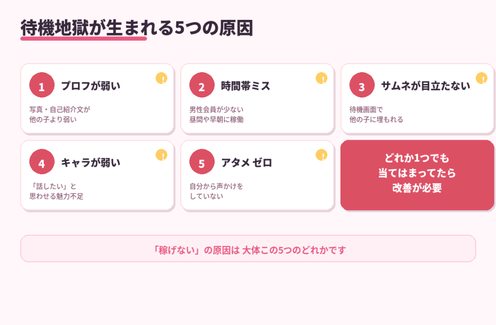待機地獄が生まれる5つの原因